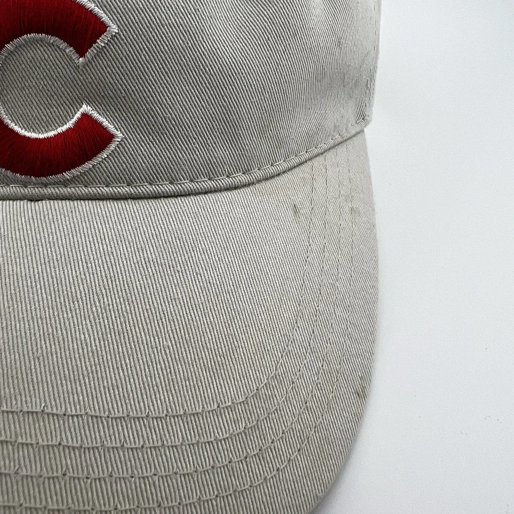 Chicago Cubs Visor Khaki Adjustable American Needle MLB Baseball Hat